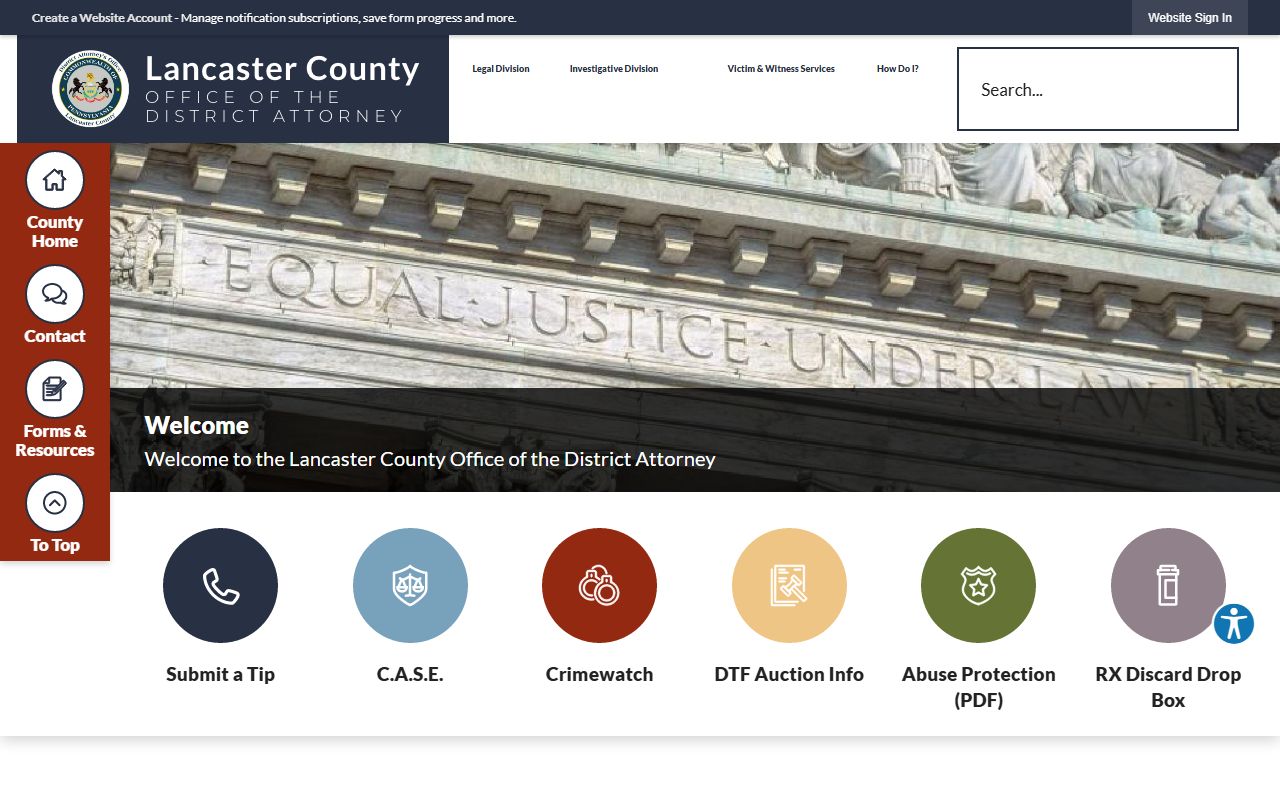 Lancaster County arrest records District Attorney charge filing source