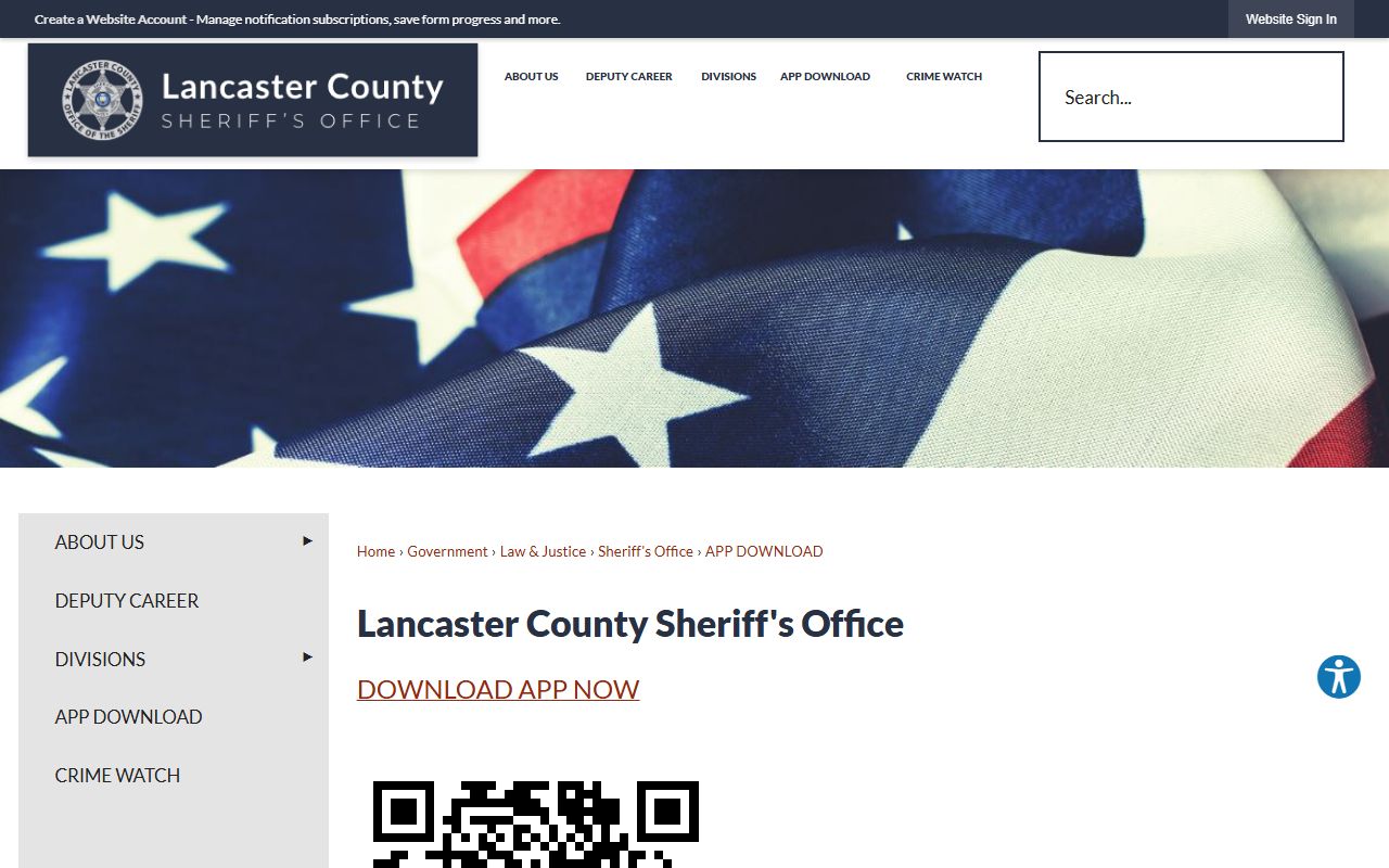 Lancaster County arrest records Sheriff Alert App source